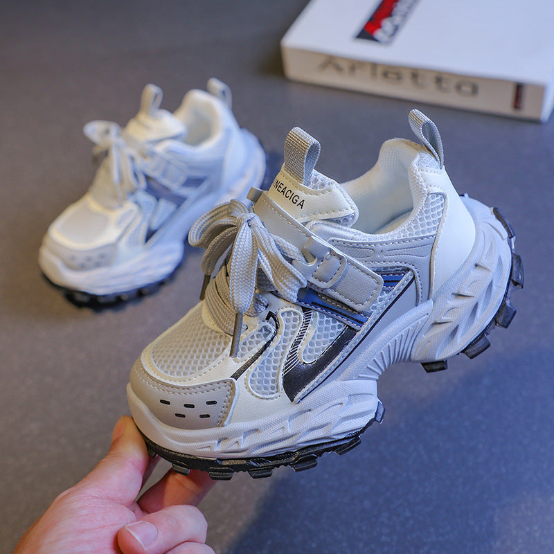 Vancahao breathable kids' double mesh sneakers -  autumn new collection: lightweight running shoes for boys and girls, chunky dad sneakers