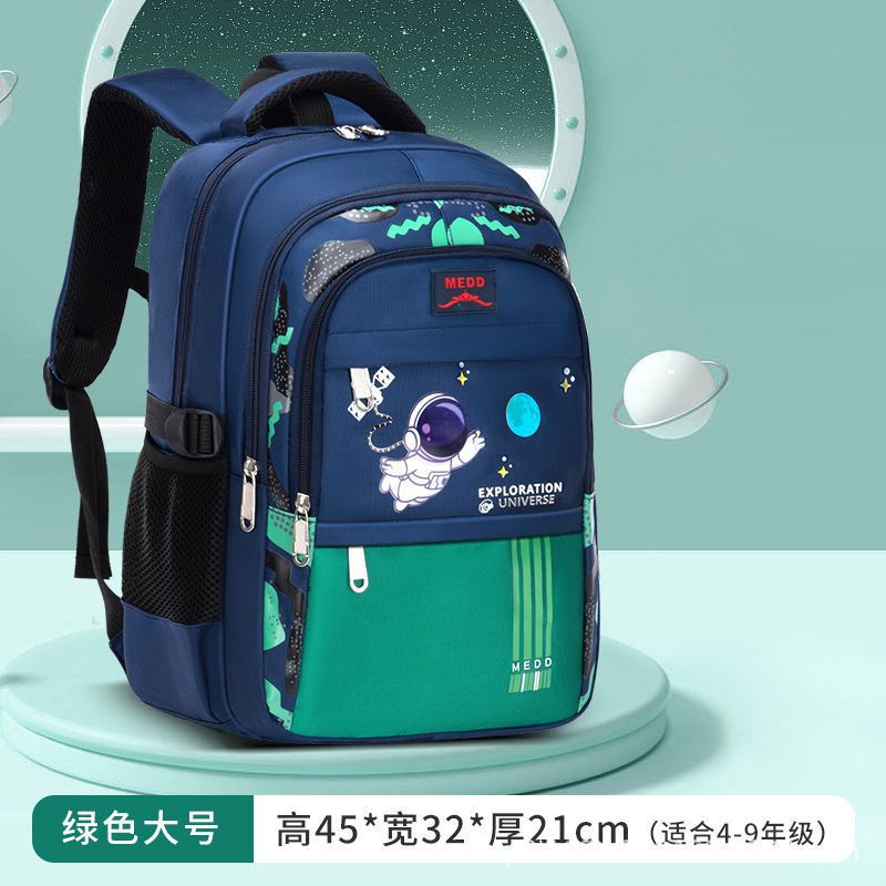 Backpack for grades 3-6, junior high school, large capacity, weight-reducing, spine-protecting, elementary school student schoolbag, breathable straps, storage