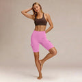 Amazon five-point brushed tight yoga shorts for women, high waist, tummy control, fitness pants, butt lift, running sports shorts for women