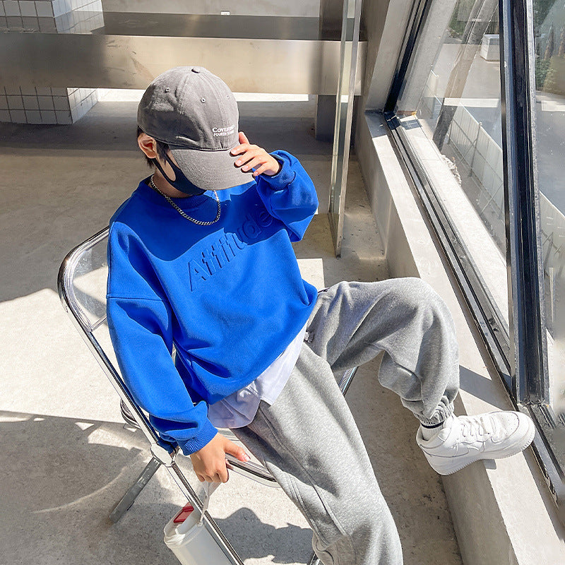 Boys' fall tracksuit set - new  collection - kids' autumn outfit for older boys (ages 12) - middle school boys' spring/autumn children's clothing