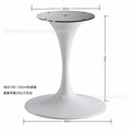 Carbon steel, powder-coated matte white, 650mm diameter