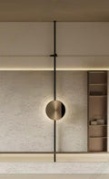 Modern minimalist light luxury long arm wall lamp - designer style for hotel, villa, front desk, and private room