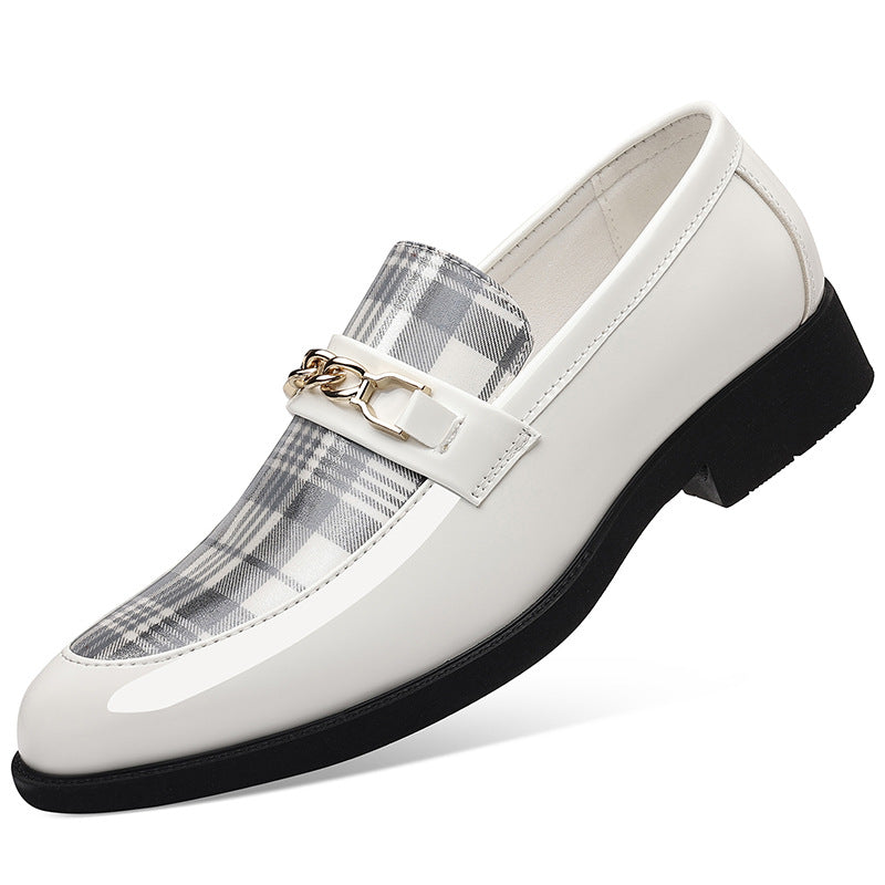 New plus size patent leather casual shoes - european & american style, pointed toe, trendy men's shoes for stylists, business & formal wear