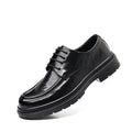 Genuine leather cowhide new autumn business formal leather shoes men's round toe thick sole casual shoes groom wedding soft sole leather shoes