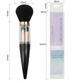 Conical 5-in-1 portable makeup brush set - includes single powder brush, multi-functional eyeshadow brush, blush brush, and makeup brush