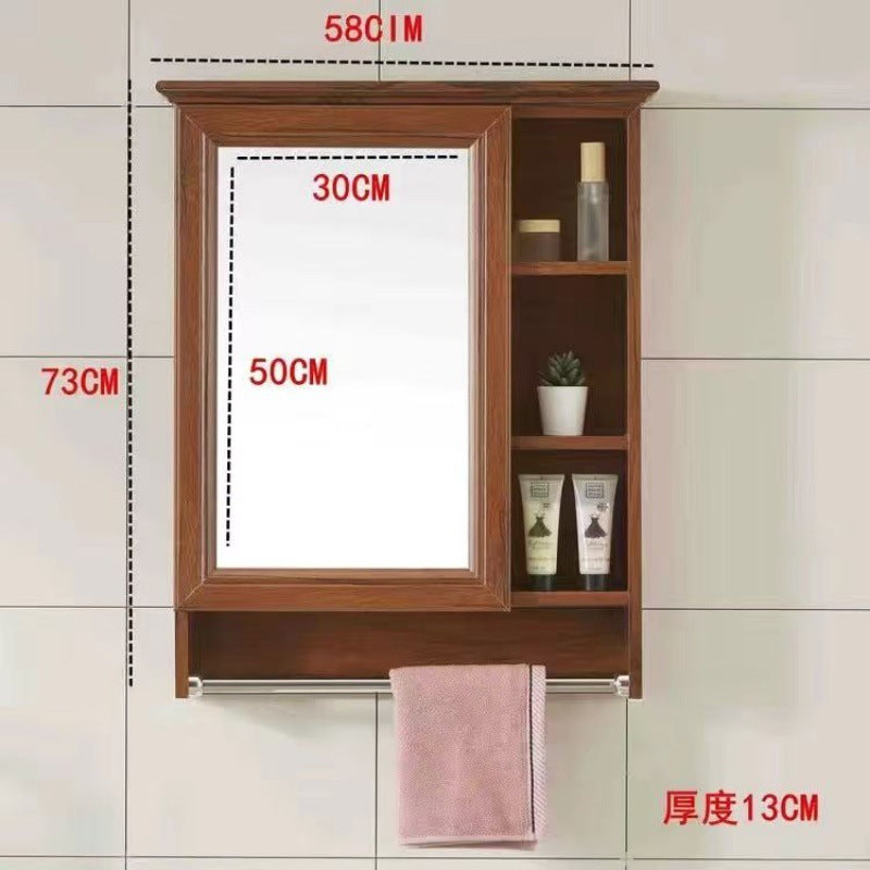 Bathroom Mirror Bathroom Wall-mounted Shelf Mirror Cabinet Bathroom Mirror Cabinet Bathroom Dressing Mirror Wall Mirror Box