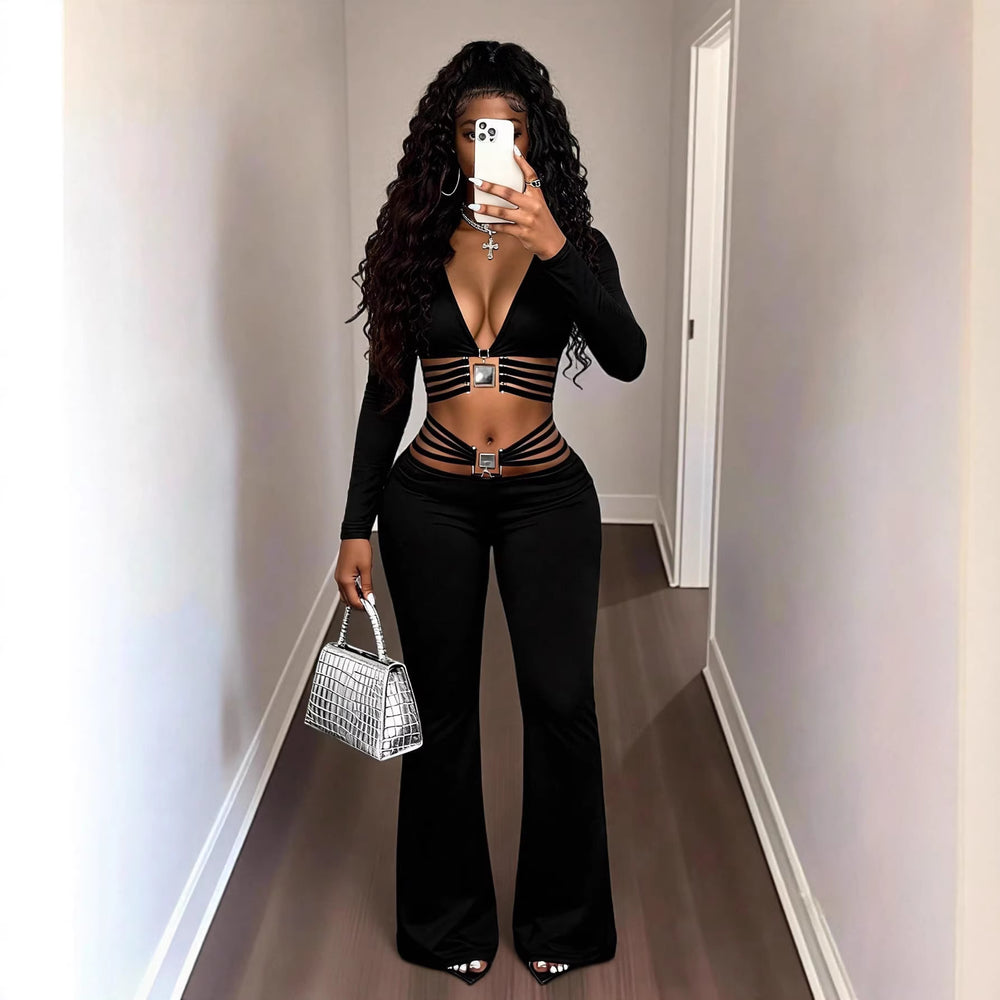 fall new arrival:  black tummy control, butt-lifting, flare leg pants - slimming, figure-flattering, long pants for activewear and everyday wear