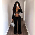 fall new arrival:  black tummy control, butt-lifting, flare leg pants - slimming, figure-flattering, long pants for activewear and everyday wear