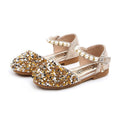 spring/autumn collection: korean style fashionable sequin princess shoes for little girls - stylish summer high-heeled comfortable single shoes wholesale