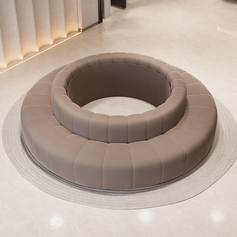 Trendy creative sofa for shopping malls, clubs, and lounges - large round sofa, reception sofa, reversible seating sofa