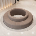 Trendy creative sofa for shopping malls, clubs, and lounges - large round sofa, reception sofa, reversible seating sofa