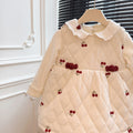 Autumn winter new year style girlfleece-linedthickened skirt baby girl heattechjumpsuit skirt kids trendy clothes children's clothing