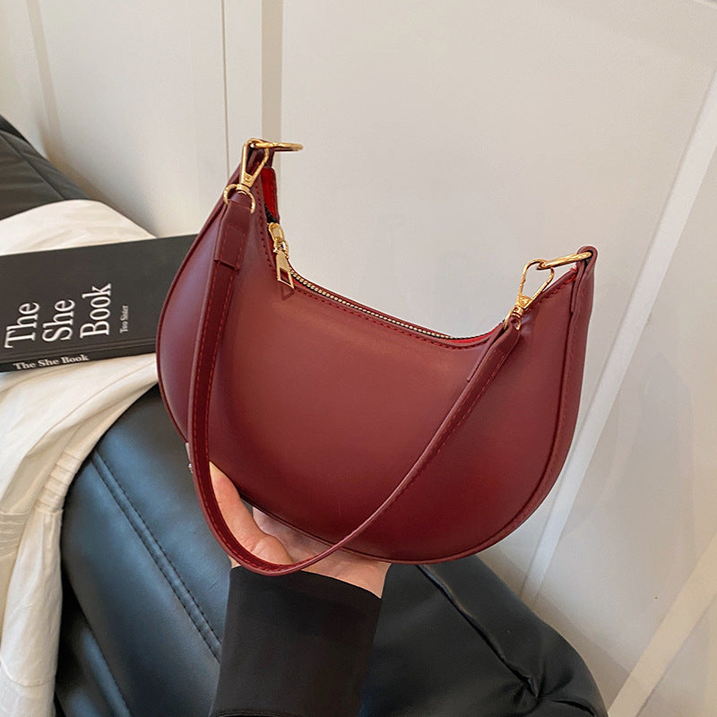 Simple and versatile girl underarm bag 2025 spring new French trend shoulder bag commuter women's bag  trend