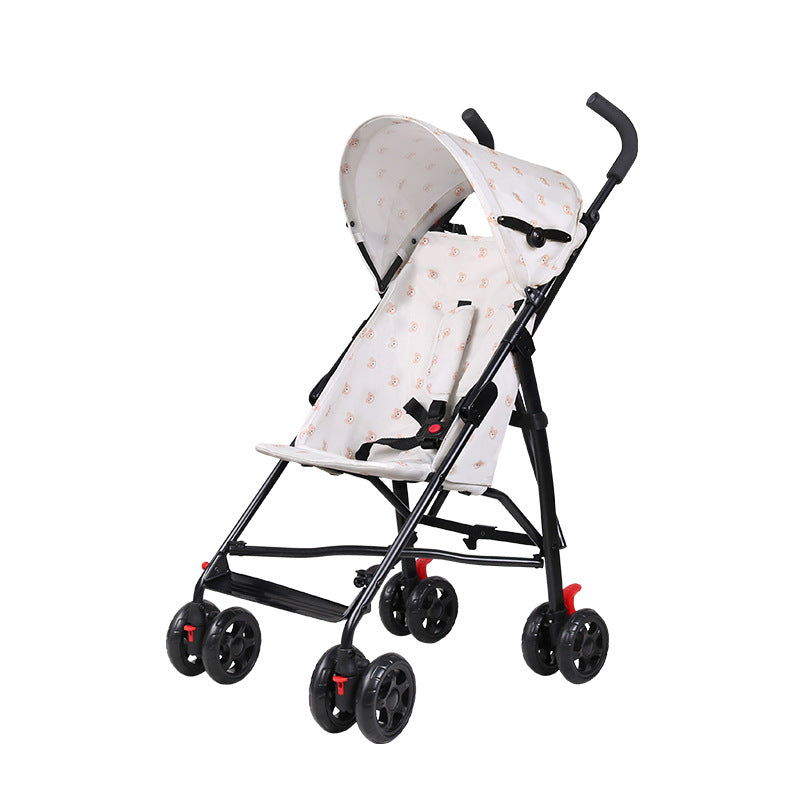 Foldable baby stroller - convertible seat, portable pram, umbrella stroller, one-click fold, travel-friendly