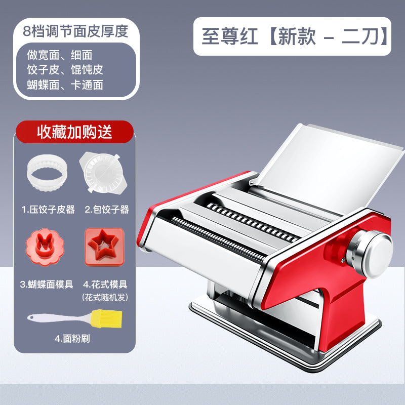 Noodle machine for homesmall stainless steel manual noodle machine commercial multifunctional dumpling wrapper machine noodle rolling tool