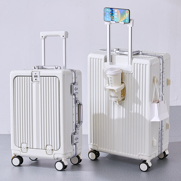 Yongsheng new suitcase 20 inch boarding case new dry suitcase aluminum frame trolley case customs lock anti-drop password case