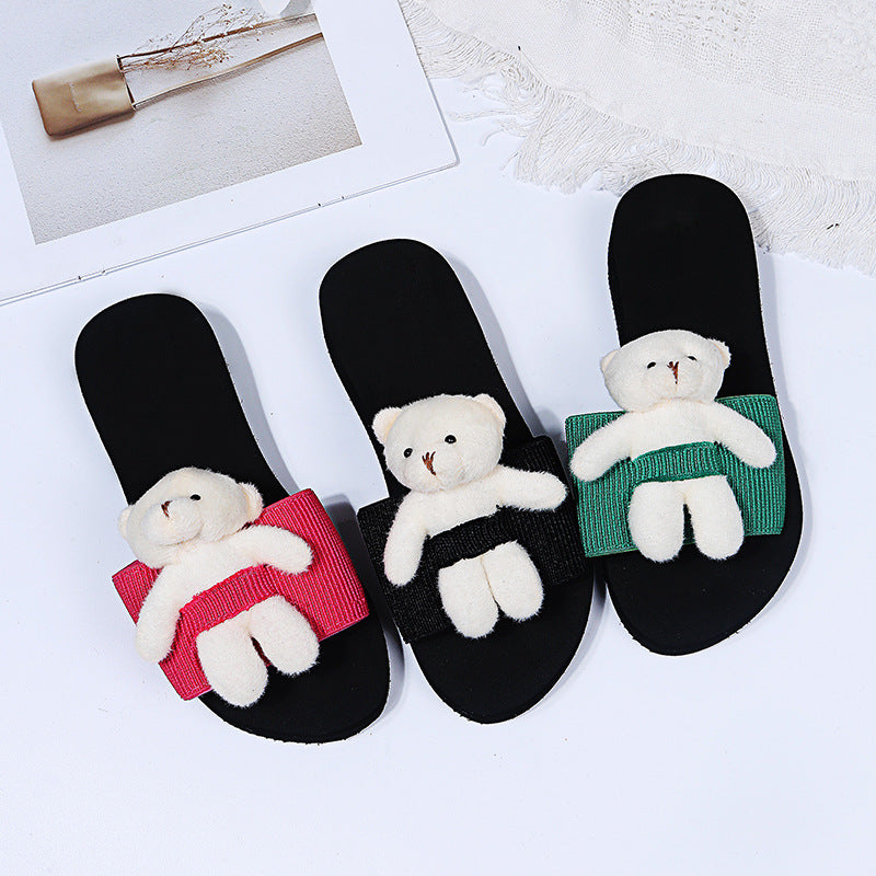 2024 european and american export plus size bear summer sandals women's platform slides beach shoes wholesale & dropshipping