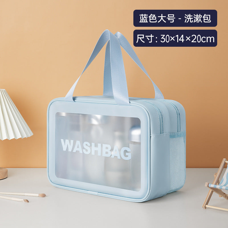 PVC cosmetic toilet bag waterproof portable large capacity swimming bag bath bag cosmetic bag fitness travel storage bag
