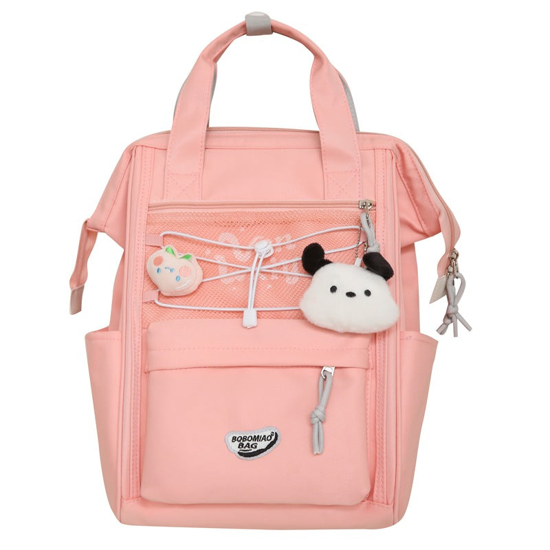 School bag Female college student Junior high school student Large capacity backpack Simple computer backpack Women's fashion casual bag