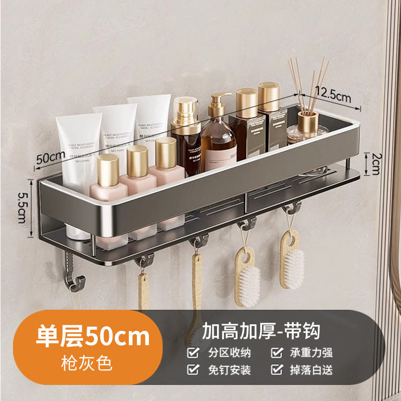 Bathroom bathroom storage rack heightened no punching wall hanging bathroom toilet wash basin classy storage rack