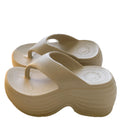 New 2026 summer women's platform sandals: trendy, height-boosting beach slides - versatile flip-flops for everyday wear
