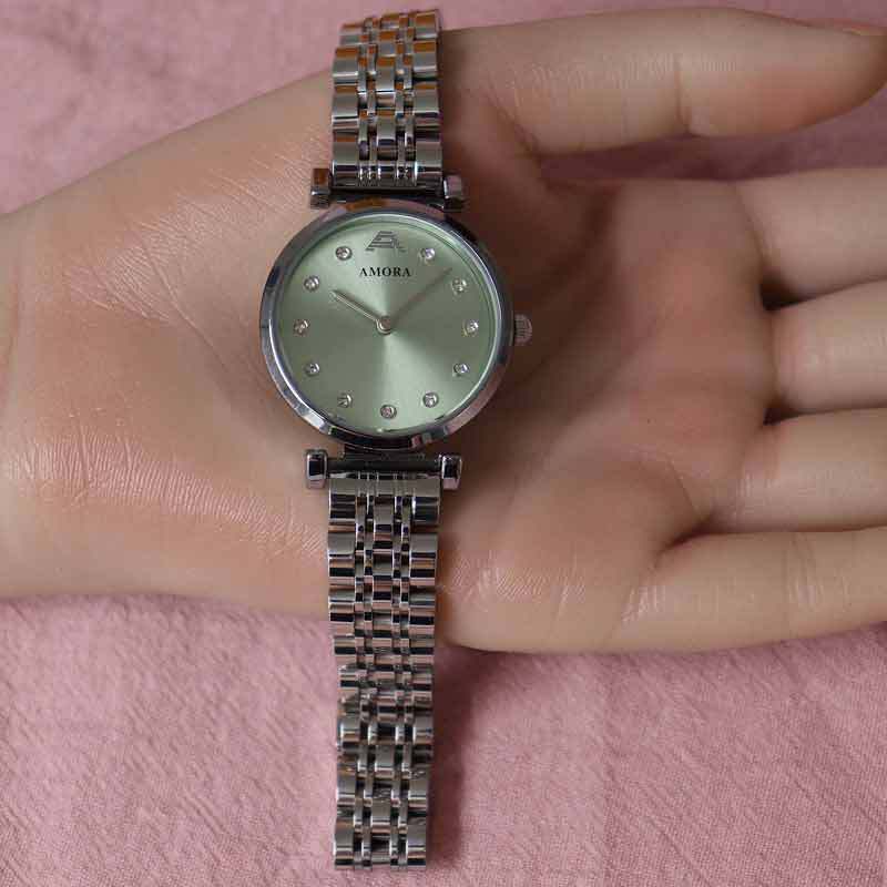 Xiangshiman brand niche simple fashion exquisite compact elegantaccessible luxury small green quartz watch women's watch