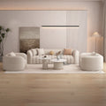 Small apartment, accessible luxury living room sofa, cream style, popular model, reception, medical and beauty salon, rest area, sofa, coffee table combination