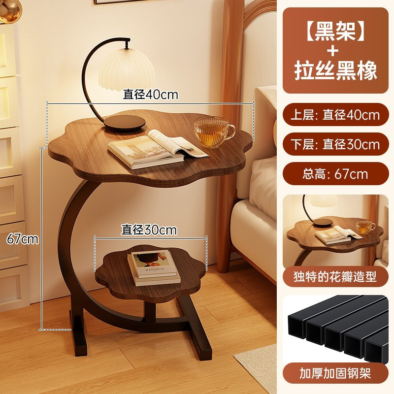 Simple bedroom bedside cabinet solid wood for home storage rack bedroom bedside cabinet replacement living room small side table assembly