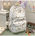 Printed graffiti student backpack - waterproof, cute, large capacity, unique, versatile school bag - korean style for girls