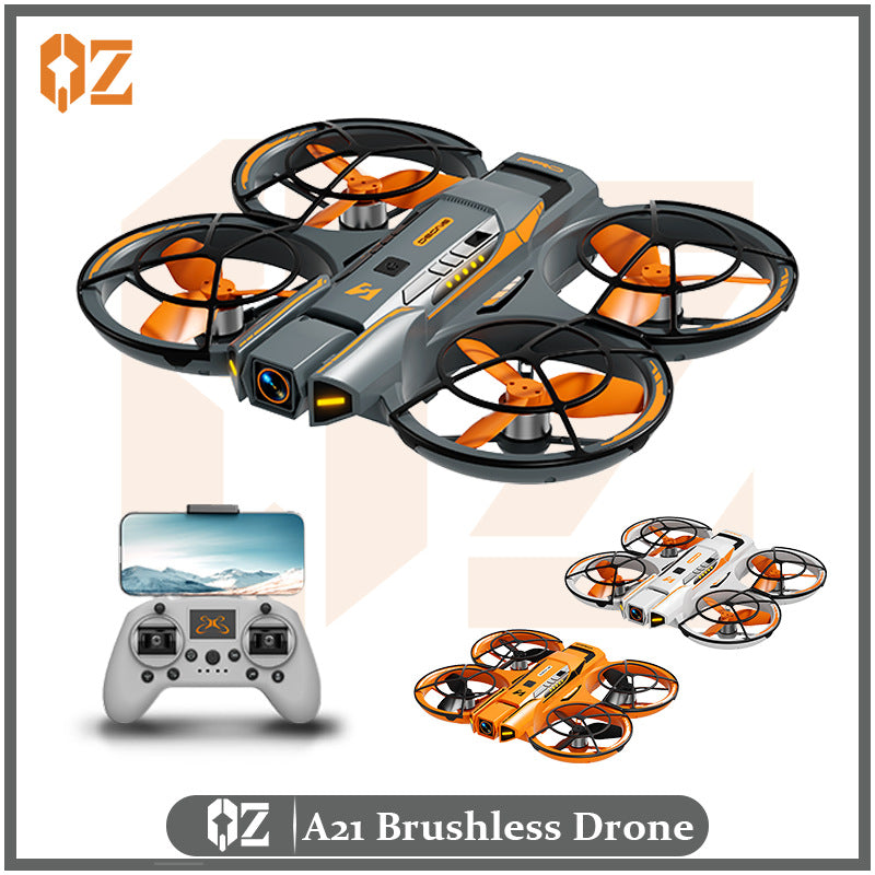 A21 drone - brushless, 4k hd aerial photography, long-endurance entry-level fpv drone, all-inclusive anti-collision, optical flow positioning remote control aircraft