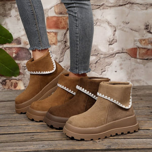 Women's suede birkenstock-style ankle boots - new autumn  collection - versatile british style, chunky platform, height increasing, plus size martin boots