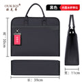 Oukeqi large capacity business briefcase office conference document bag portable business trip laptop bag print logo