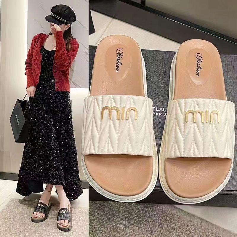 summer new arrivals: versatile slides for outdoor wear - casual, one-strap, non-slip, trendy, fashionable sandals for men, women, and couples