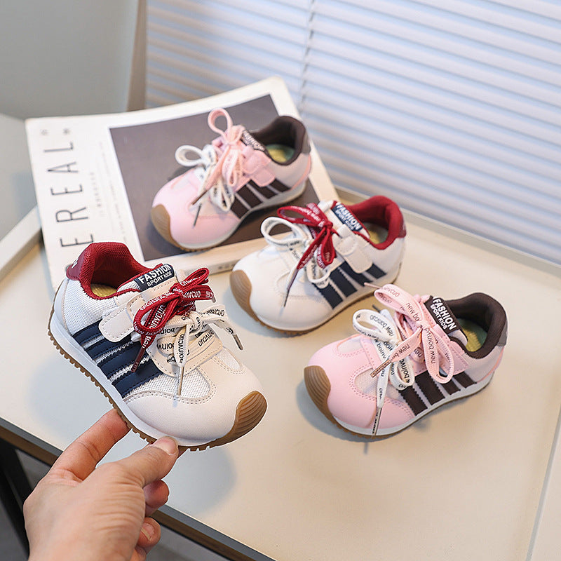 Vancahao kids argan shoes springnew arrival boys running sports shoes breathable girls shoes german training shoes trendy