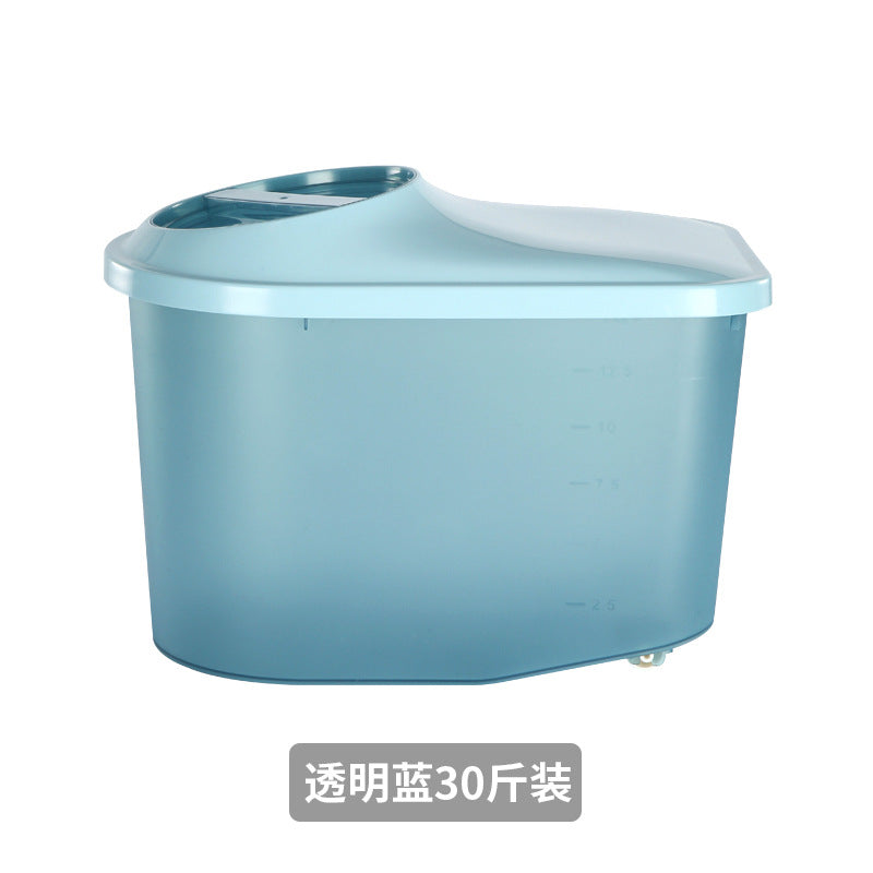 Kitchen Japanese-style rice bucket, grain storage box, household sealed insect-proof and moisture-proof rice bucket 10kg food grade