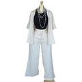 European and american cross-border women's fashion  spring new collection: solid color casual short-sleeve shirt top and tie-waist wide-leg pants set