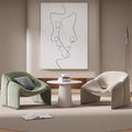 Smiling single sofa living room balcony casual bedroom popular lazy sofa rest area negotiation table and chair combination