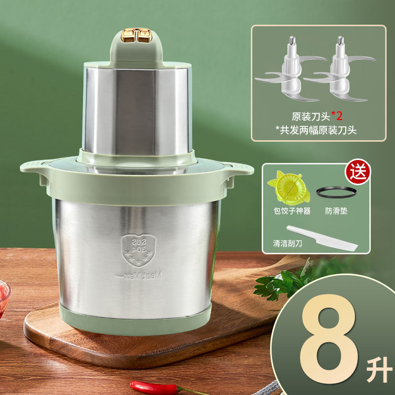 New 6l electric meat grinder - household multifunctional 8l food processor, mixer, and meat stuffing machine - chili grinder - wholesale