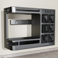 Kitchen wall-mounted organizer rack for oil, salt, sauce, vinegar, and condiments - multi-functional, punch-free, home storage