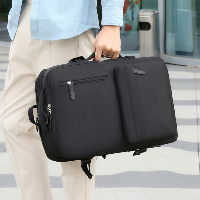 New backpack women's large-capacity multi-function expansion portable travel bag men's simple business computer bag backpack