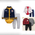 Kids' girls' baby 1-year-old sweatshirt clothes autumn separates autumn outfit set wholesale hooded sweatshirt romper
