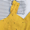 Export original single baby dressspring & fall suit dress style baby suspender skirt + pure cottont suit