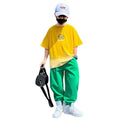 Boys' summer outfit set  new summer short sleeve mid-to-large children's boy's summer style handsome fashionable trendy cool