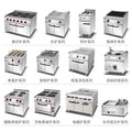 Commercial vertical gas double-cylinder double-screen frying furnace with cabinet luxury combination furnace fryer floor-standing single-cylinder electric frying furnace