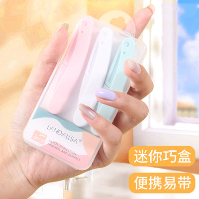 1/3 pack foldable eyebrow razor - safe, sharp blades for beginners - anti-scratch eyebrow shaping tool