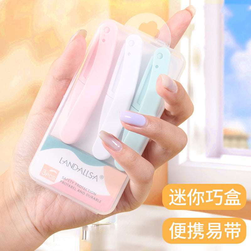 Ready-to-ship set of three folding eyebrow razors - safe & beginner-friendly eyebrow shaping kit for women, anti-scratch eyebrow blade set