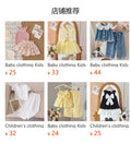 Children's clothing cross-border european and american girls stripes t-shirt + blue pants two-piece set children's clothing