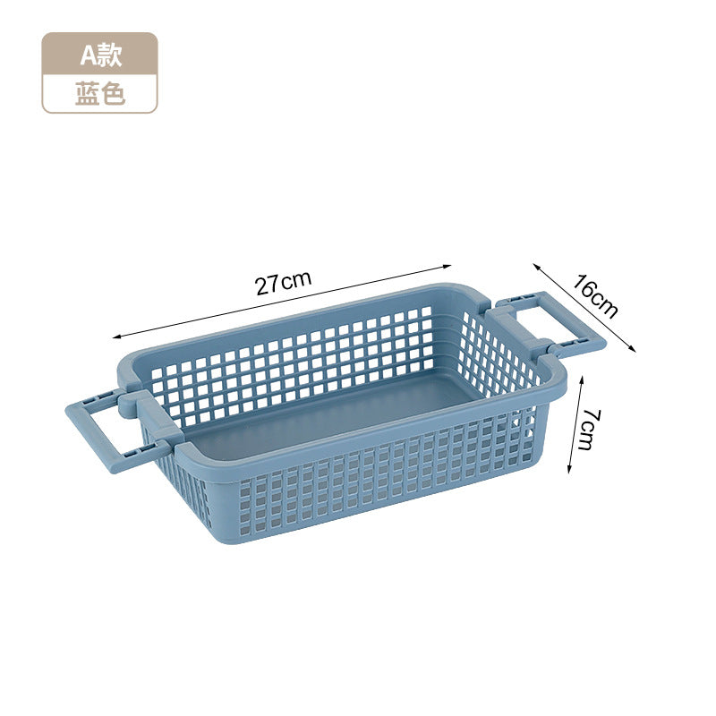 Kitchen Storage Basket Toy Sundries File Desktop Storage Basket Plastic Basket Dirty Clothes Bathing Storage Box Storage Basket