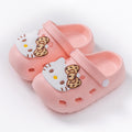 Eva kids' clogs - summer girls' indoor anti-slip leopard print kt cat slippers - toddler & big kids' beach sandals