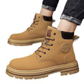 Men's martin boots - spring edition: durable, waterproof, and slip-resistant work boots for construction, construction sites, and outdoor activities. ideal for spring